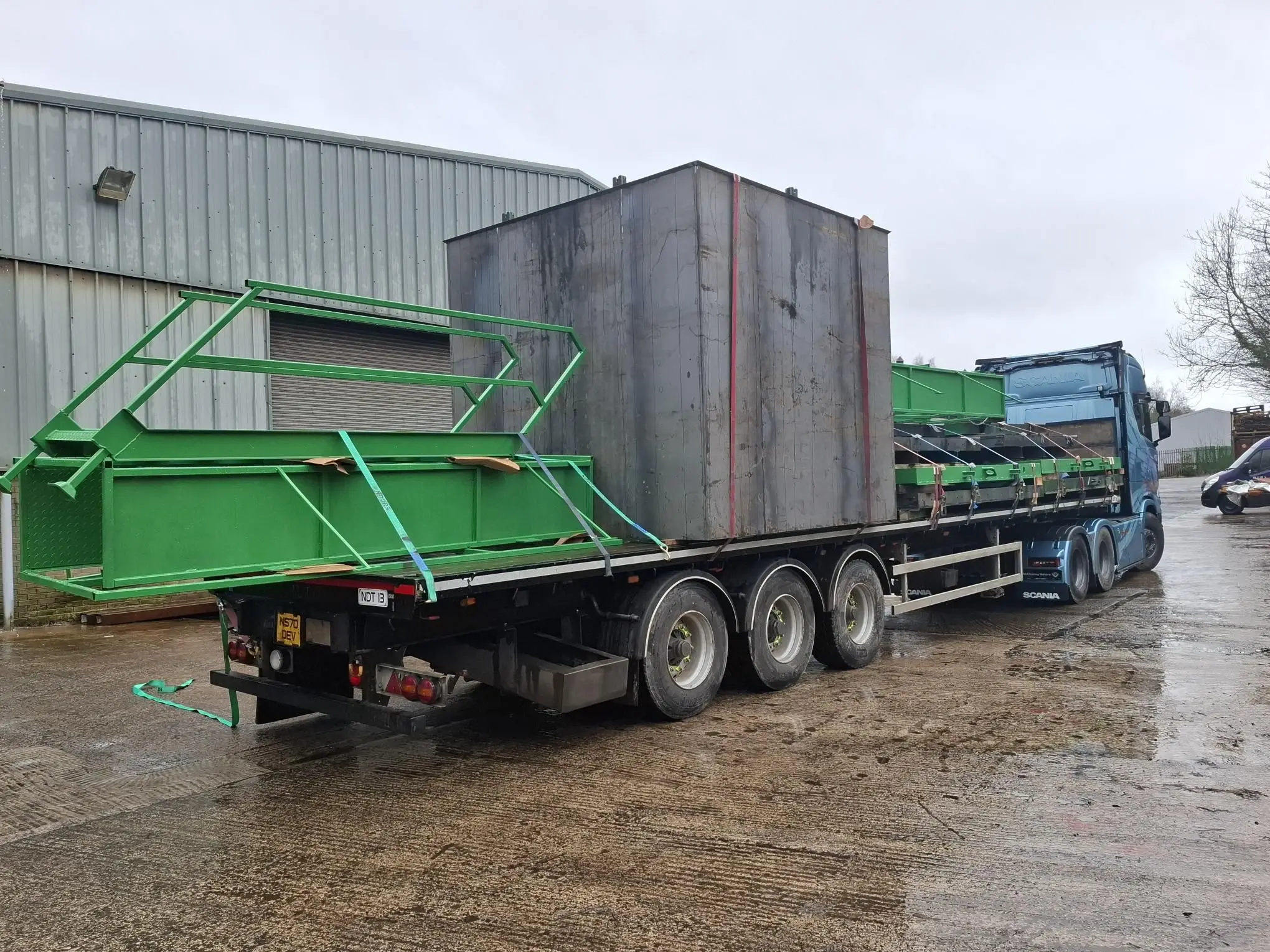 Finished 3m by 3m communications box mould