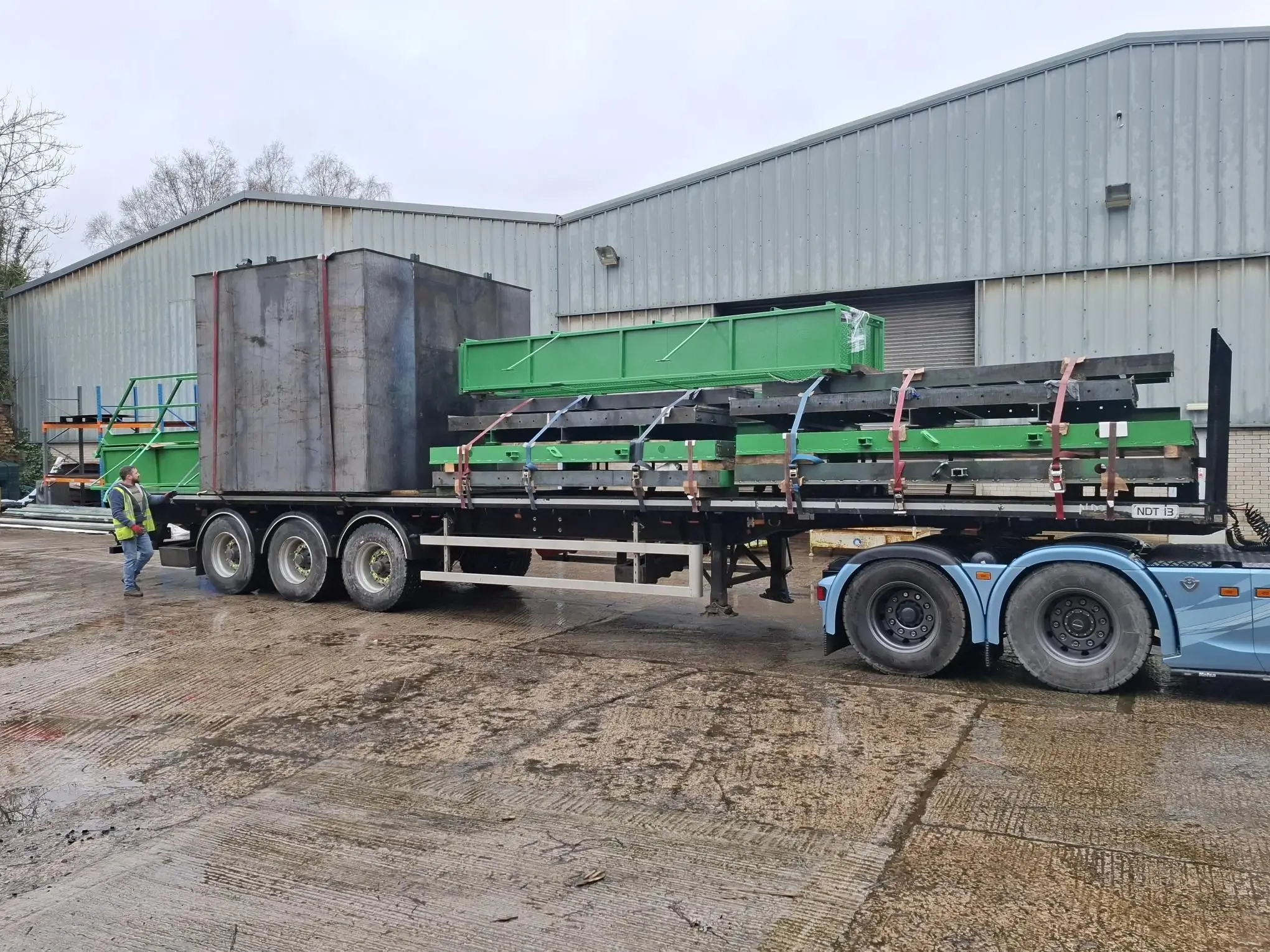 Comms box separated for shipping